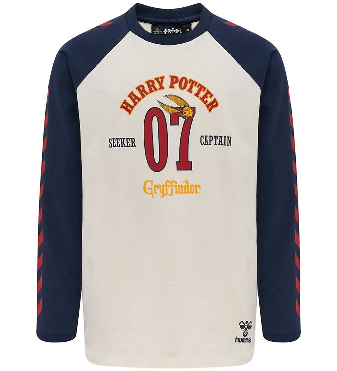 Hummel Bluse - hmlHarry Potter Boys - Marshmallow/Navy m. Print