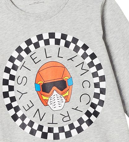 Stella McCartney Kids Bluse - Gråmeleret m. Logo