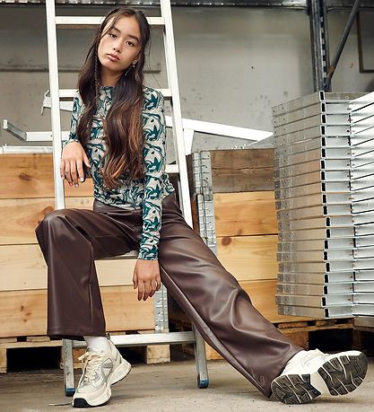 Hound Bukser - Wide PU - Brown Hound Bukser - Wide PU - Brown