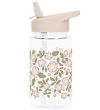 A Little Lovely Company Drikkedunk m. Sugerør - 450ml - Blossoms