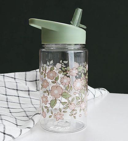 A Little Lovely Company Drikkedunk m. Sugerør - 450ml - Blossoms A Little Lovely Company Drikkedunk m. Sugerør - 450ml - Blossoms