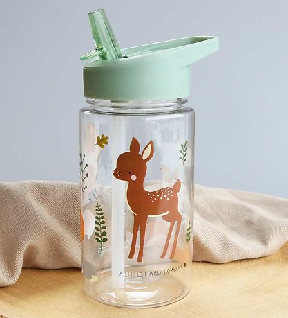 A Little Lovely Company Drikkedunk m. Sugerør - 450ml - Forest F A Little Lovely Company Drikkedunk m. Sugerør - 450ml - Forest F