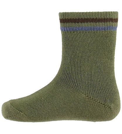 Noa Noa miniature Strømper - 2-pak - Boy Jamie Socks - Blue/Brow Noa Noa miniature Strømper - 2-pak - Boy Jamie Socks - Blue/Brow
