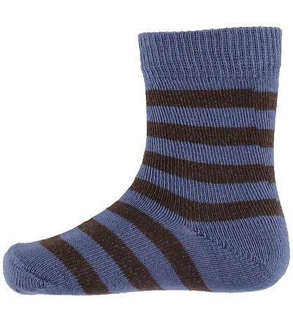 Noa Noa miniature Strømper - 2-pak - Boy Jamie Socks - Blue/Brow Noa Noa miniature Strømper - 2-pak - Boy Jamie Socks - Blue/Brow