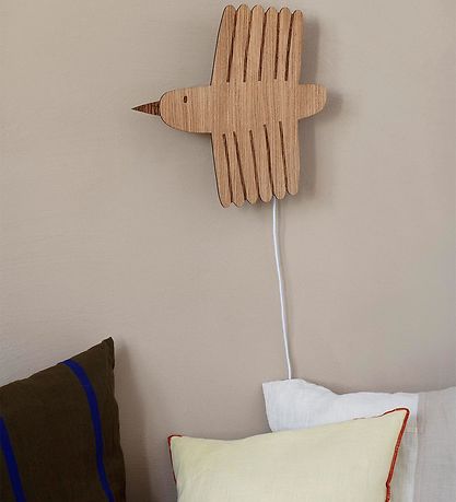 Ferm Living Lampe - Bird Lamp - Oiled Oak