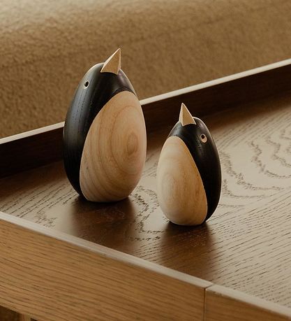 Novoform Træfigur - Penguin - Small - Natural Ash