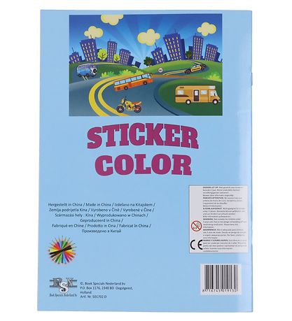 Megastar Malebog m. Klistermærker - 32 Sider - Biler Megastar Malebog m. Klistermærker - 32 Sider - Biler