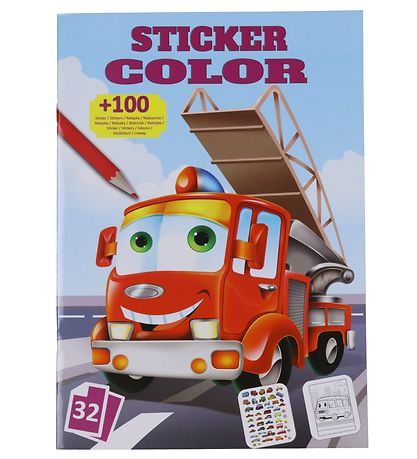 Megastar Malebog m. Klistermærker - 32 Sider - Biler Megastar Malebog m. Klistermærker - 32 Sider - Biler