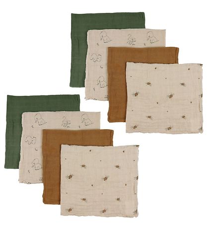 Pippi Stofbleer - 8-Pak - 65x65 cm - Deep Lichen Green Pippi Stofbleer - 8-Pak - 65x65 cm - Deep Lichen Green