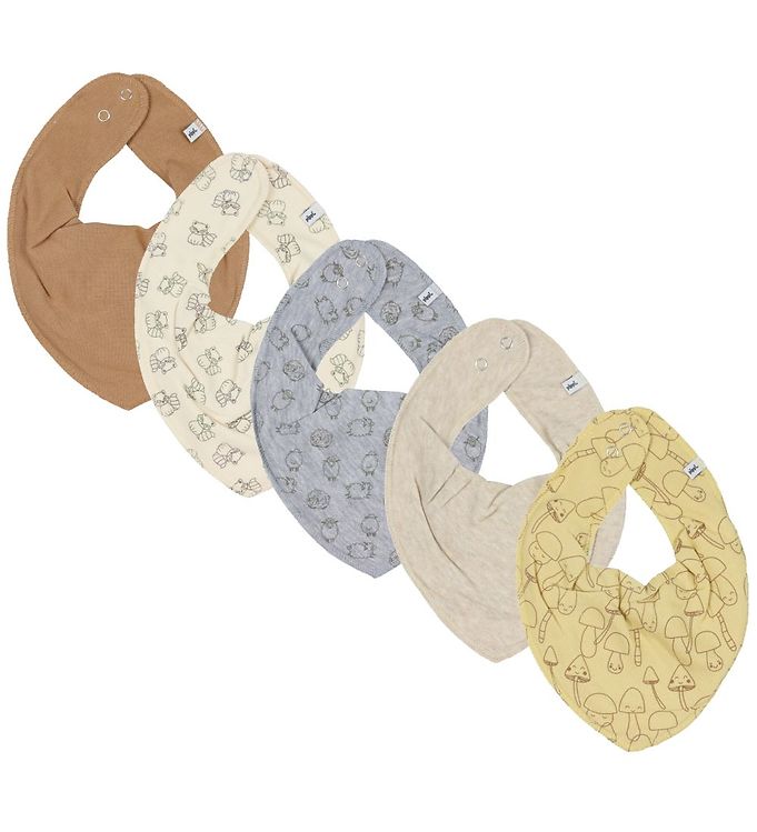 Pippi Baby Savlesmække - 5-Pak - Straw