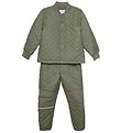 CeLaVi Termotøj m. Fleece - Coated - Army CeLaVi Termotøj m. Fleece - Coated - Army
