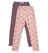 Minymo Leggings - 2-Pak - Misty Rose Minymo Leggings - 2-Pak - Misty Rose