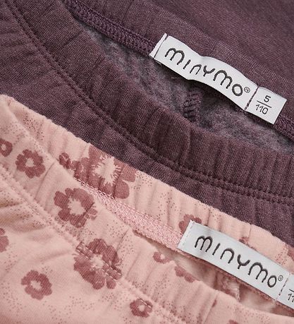 Minymo Leggings - 2-Pak - Misty Rose Minymo Leggings - 2-Pak - Misty Rose