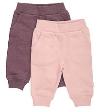 Minymo Sweatpants - 2-Pak - Misty Rose Minymo Sweatpants - 2-Pak - Misty Rose