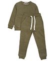Minymo Sweatsæt - Dark Olive