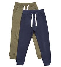 Minymo Sweatpants - 2-Pak - Dark Olive Minymo Sweatpants - 2-Pak - Dark Olive