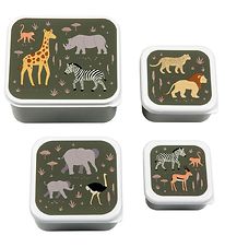 A Little Lovely Company Madkassesæt - 4 stk - Savanna A Little Lovely Company Madkassesæt - 4 stk - Savanna