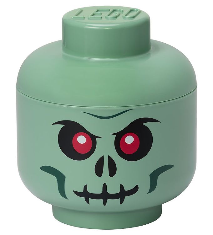 LEGO ® Storage Opbevaringsboks - Lille - Hoved - 19 cm - Skelet