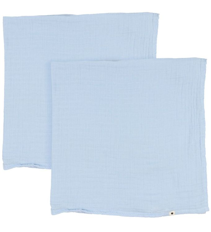 BIBS Sleep - Muslin Stofble i 2-Pak - 70x70 cm. - Baby Blue