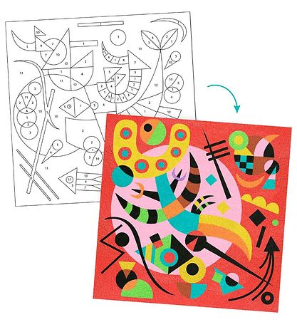 Djeco Kreasæt - 4 Motiver - Abstrakte Motiver Djeco Kreasæt - 4 Motiver - Abstrakte Motiver