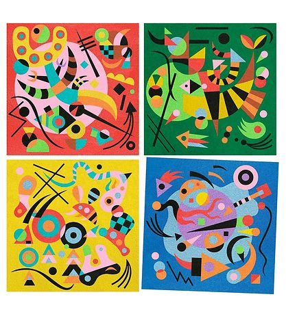 Djeco Kreasæt - 4 Motiver - Abstrakte Motiver Djeco Kreasæt - 4 Motiver - Abstrakte Motiver