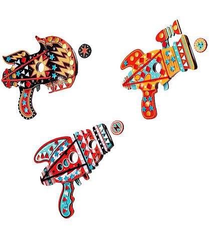 Djeco Kreasæt - DIY - 3 Pistoler