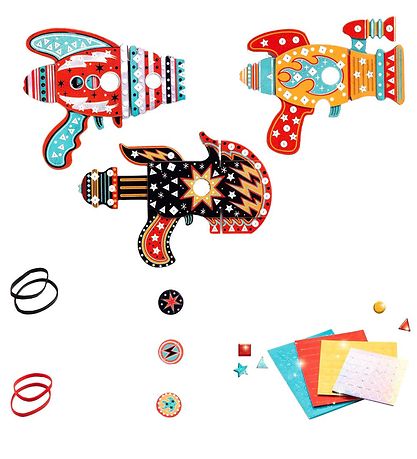 Djeco Kreasæt - DIY - 3 Pistoler Djeco Kreasæt - DIY - 3 Pistoler