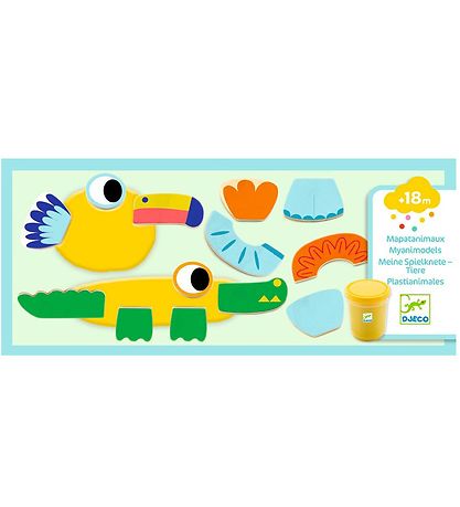 Djeco Modellervoks Med Form - Sjove Dyr Djeco Modellervoks Med Form - Sjove Dyr