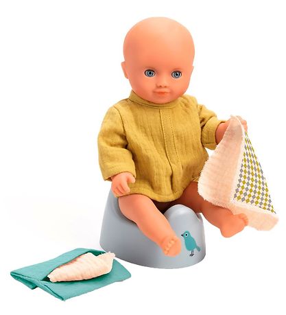 Djeco Dukketilbehør  -  Potty & Wipes