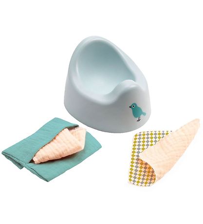 Djeco Dukketilbehør  -  Potty & Wipes Djeco Dukketilbehør  -  Potty & Wipes