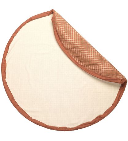 Play&Go Legetæppe - Ø140 - Grid Brown Play&Go Legetæppe - Ø140 - Grid Brown