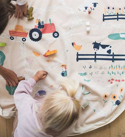 Play&Go Legetæppe - Ø140 - Farm Play&Go Legetæppe - Ø140 - Farm