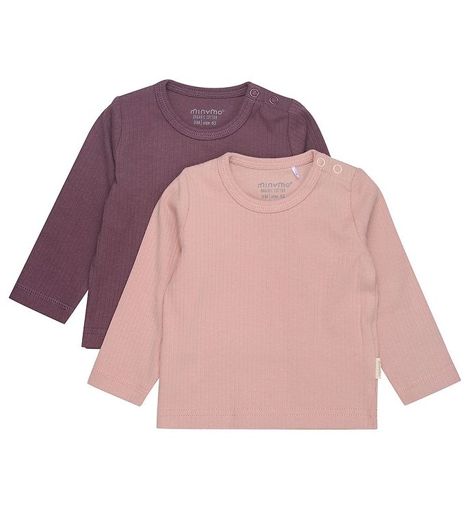 Minymo Bluse 2-Pak - Misty Rose