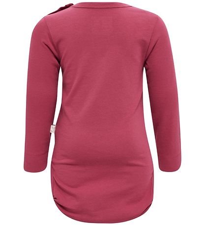 Hummel Body l/s - hmlHelga - Earth Red m. Logo