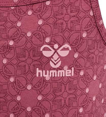 Hummel Undershirt - hmlCarolina - 2-Pack - Black/Earth Red w. Mo