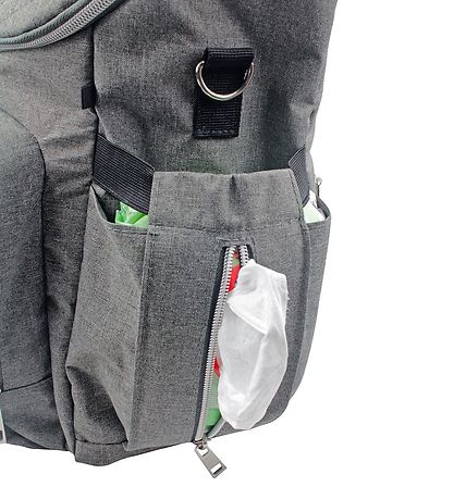 Dooky Pusletaske Rygsæk - 2 i 1 - Grey Melange