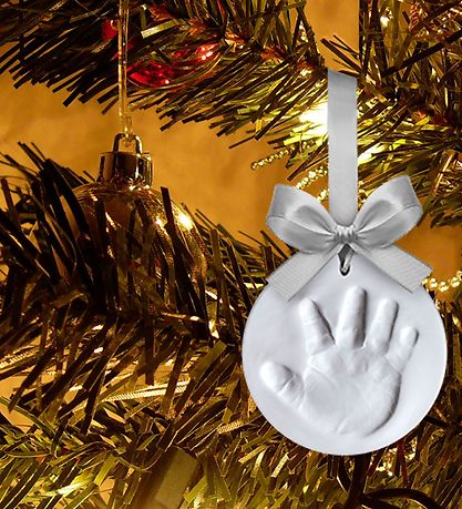Dooky Ophæng - Happy Hands Ornament Kit - Silver Ribbon Dooky Ophæng - Happy Hands Ornament Kit - Silver Ribbon