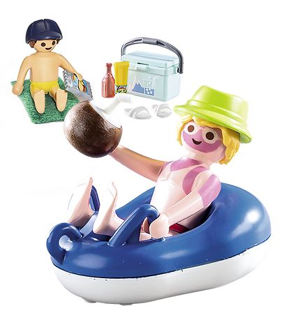 Playmobil Family Fun - Badegæst Med Badering - 70112 - 18 Dele