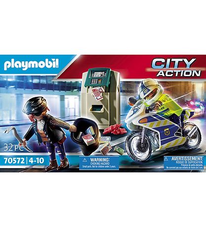 Playmobil City Action - Politimotorcykel: F... - 70572 - 32 Dele Playmobil City Action - Politimotorcykel: F... - 70572 - 32 Dele