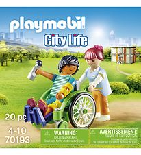 Playmobil City Life - Patient I Kørestol - 70193 - 20 Dele Playmobil City Life - Patient I Kørestol - 70193 - 20 Dele