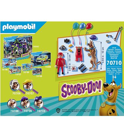 Playmobil Scooby-Doo - Eventyr Med Ghost Clown - 70710 - 34 Dele Playmobil Scooby-Doo - Eventyr Med Ghost Clown - 70710 - 34 Dele