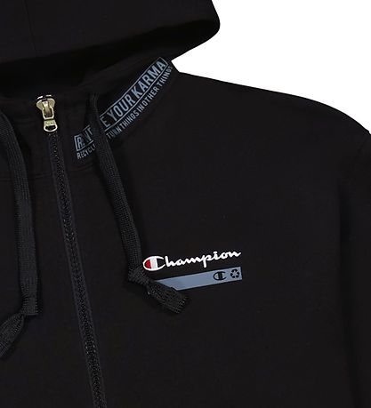 Champion Fashion Cardigan - Sort m. Logo