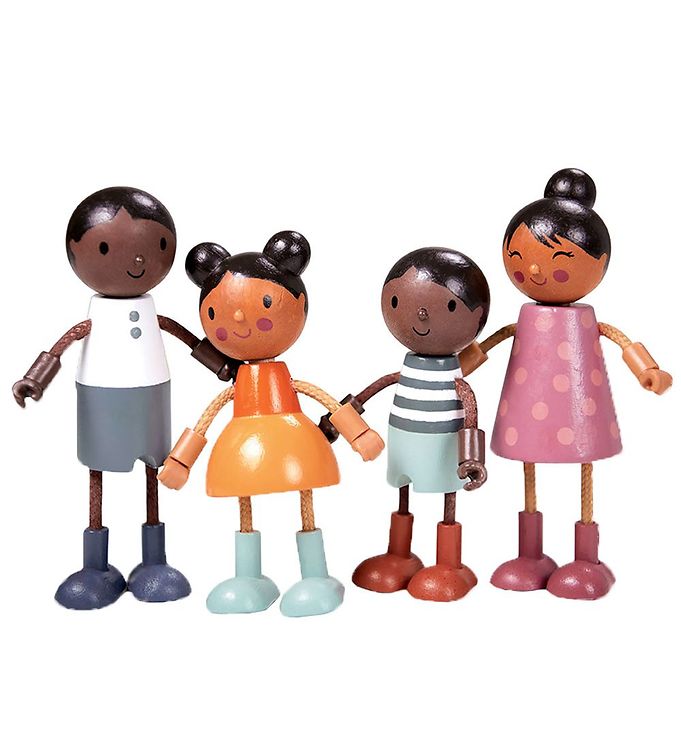 Tender Leaf - Dukkehusfigurer - Famlien Humming Bird - 4 dele - Fra 3 år