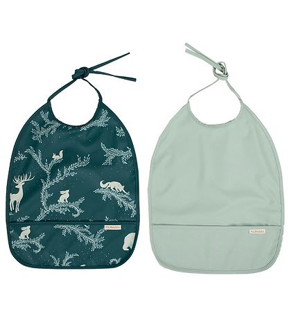 Bavoir Avec Poche de Récupération Filibabba - 2 Pack - Nuit