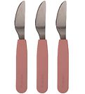 Filibabba Silicone Knives - 3-Pack - Rose