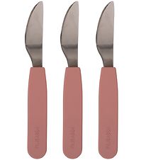 Filibabba Silikone Knive - 3-Pak - Rose Filibabba Silikone Knive - 3-Pak - Rose