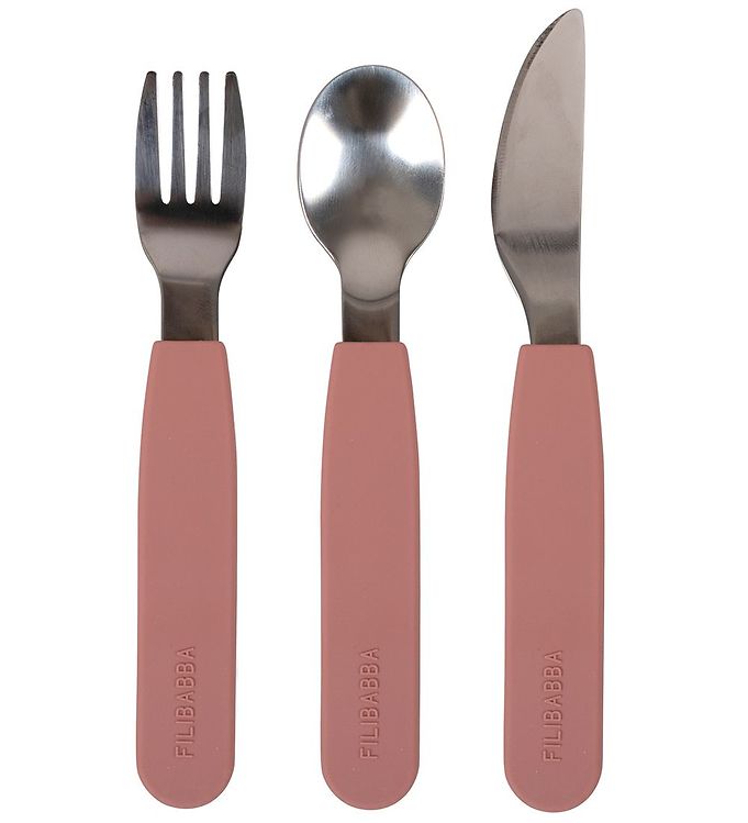 Filibabba Silikone Bestiksæt - Rose billede