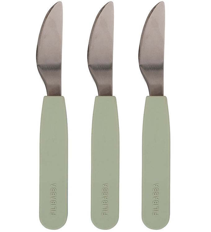 Filibabba Silikon Knivar 3-pack - Green