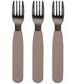 Filibabba Silicone Forks - 3-Pack - Warm Grey Filibabba Silicone Forks - 3-Pack - Warm Grey