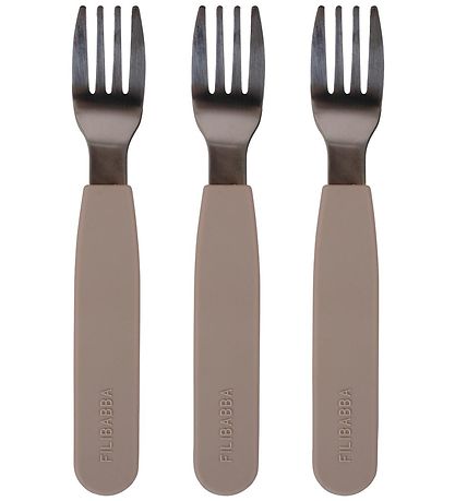 Filibabba Silikongabeln - 3er-Pack - Warm Grey Filibabba Silikongabeln - 3er-Pack - Warm Grey